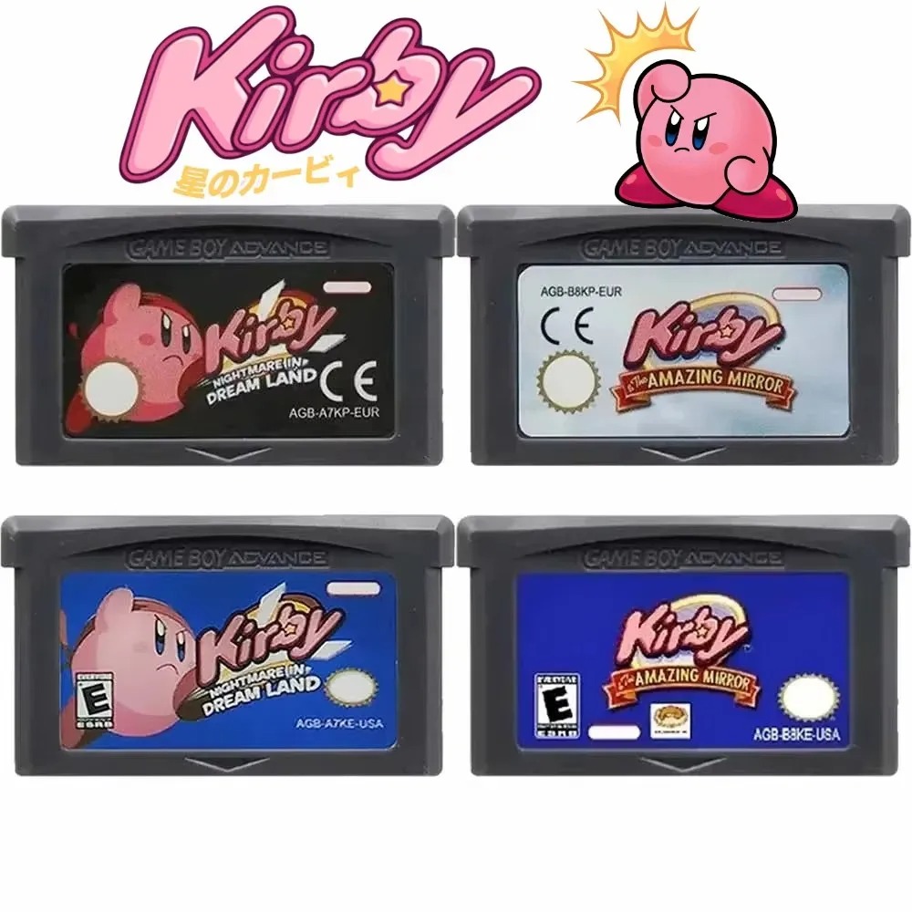 Retro Game Card - خرطوشة لعبة كيربي لجهاز GBA NDS32