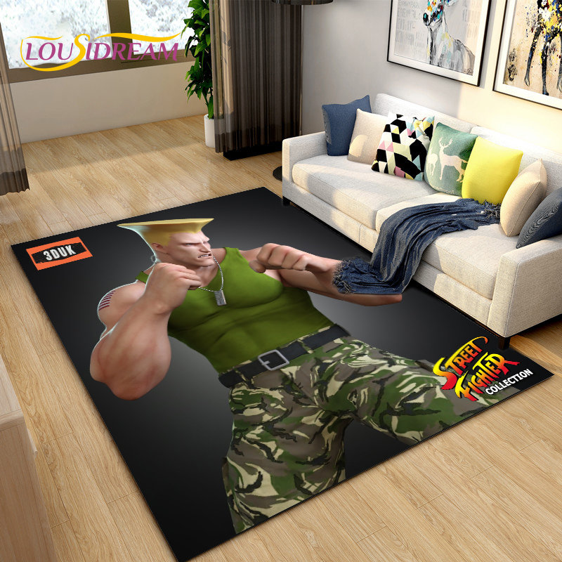 Retro Gaming Rug - الرجعية لعبة ألعاب الشارع مقاتلة منطقة
