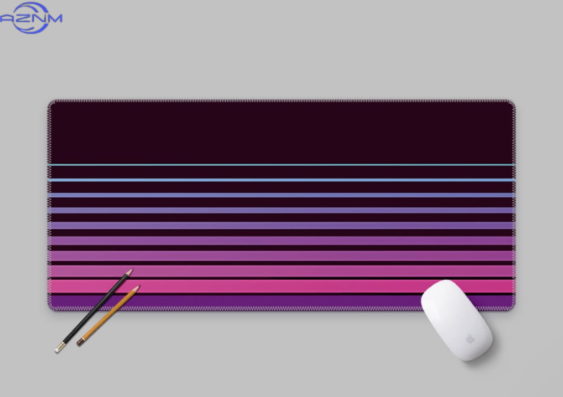 Retro Gaming Rug - بساط مكتب مخطط بتصميم عتيق، وسادة