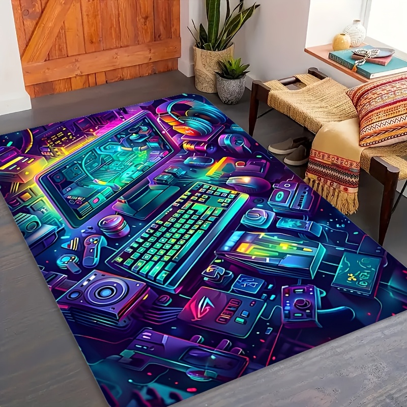 سجادة ألعاب سايبربانك من الفلا - مراجعة Retro Gaming Rug وسعره