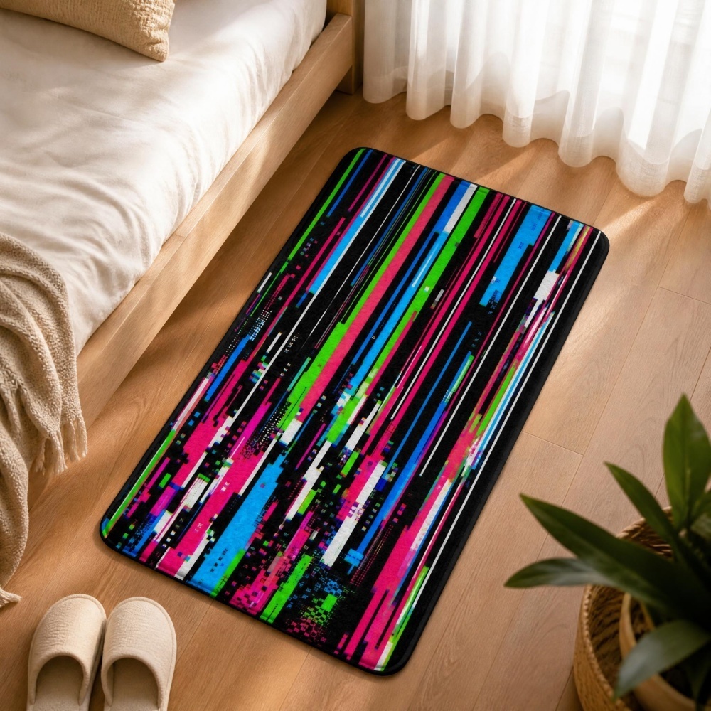 سجادة أرضية من الفلانيل بطباعة - مراجعة Retro Gaming Rug وسعره