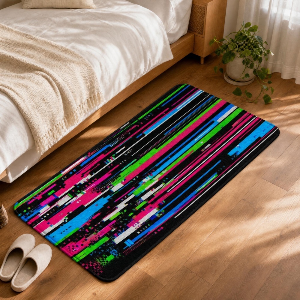 سجادة أرضية من الفلانيل بطباعة - مراجعة Retro Gaming Rug وسعره