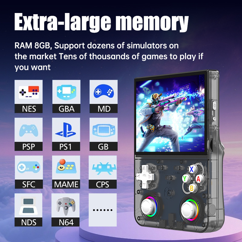 أجهزة ألعاب محمولة R36 Ultra X - مراجعة Retro Gaming Devices وسعره