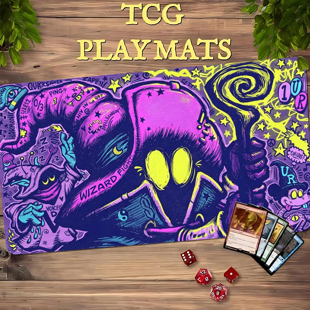 بساط لعب TCG بتصميم ريترو نيون - مراجعة Retro Gaming Zone وسعره