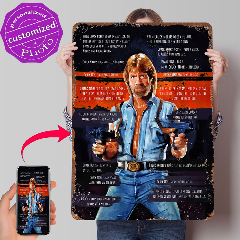 ملصق معدني بتصميم شعارات تشاك  - مراجعة Retro Gaming Meme وسعره
