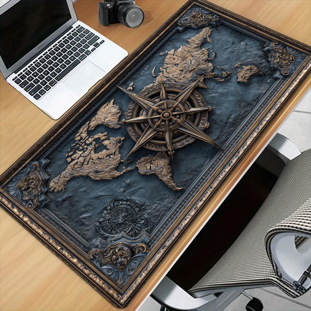 سجادة ماوس بتصميم البوصلة والخ - مراجعة Retro Gaming Rug وسعره