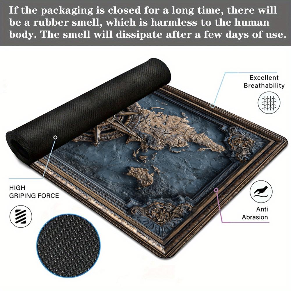 سجادة ماوس بتصميم البوصلة والخ - مراجعة Retro Gaming Rug وسعره