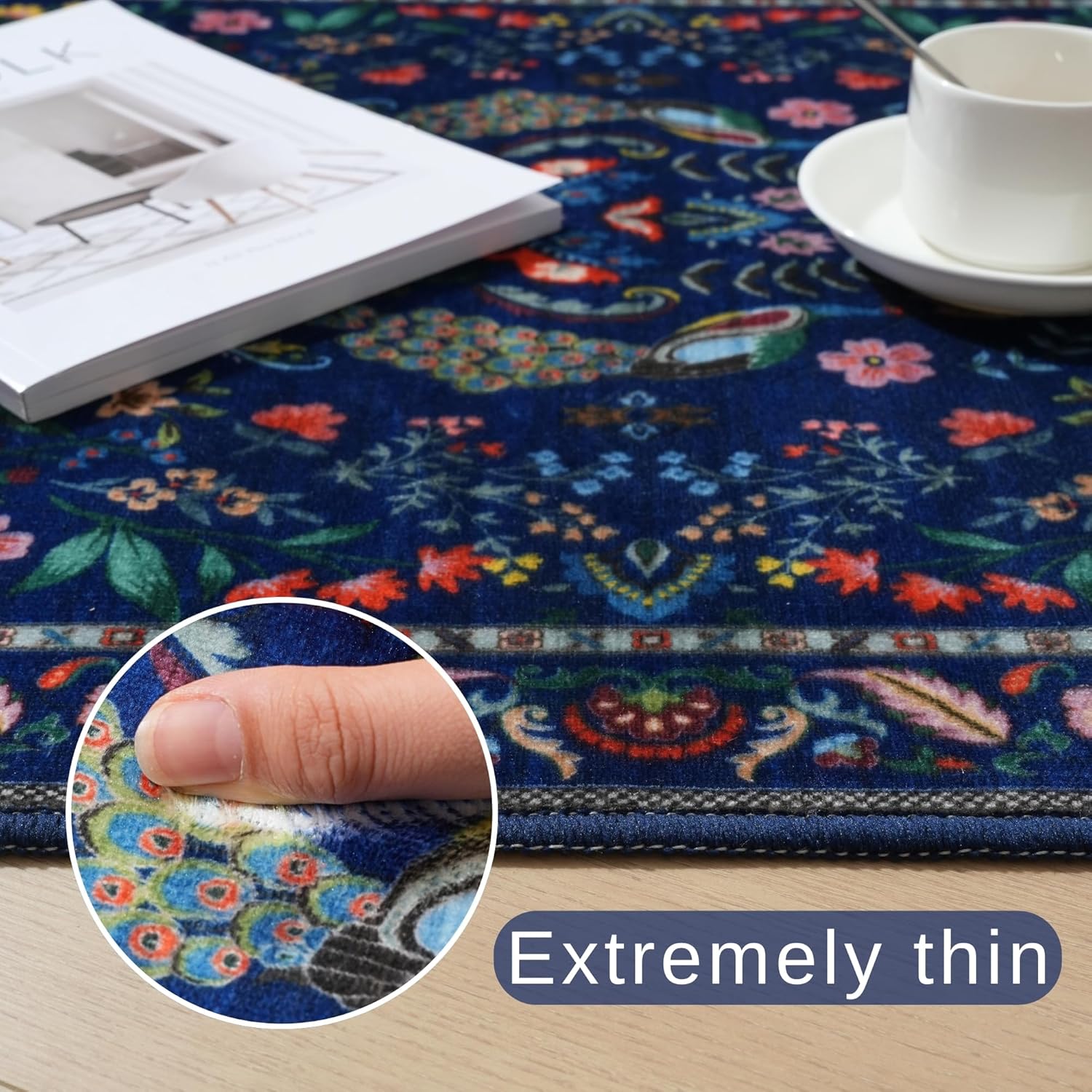 سجادة بنقوش طيور الطاووس والغز - مراجعة Retro Gaming Rug وسعره