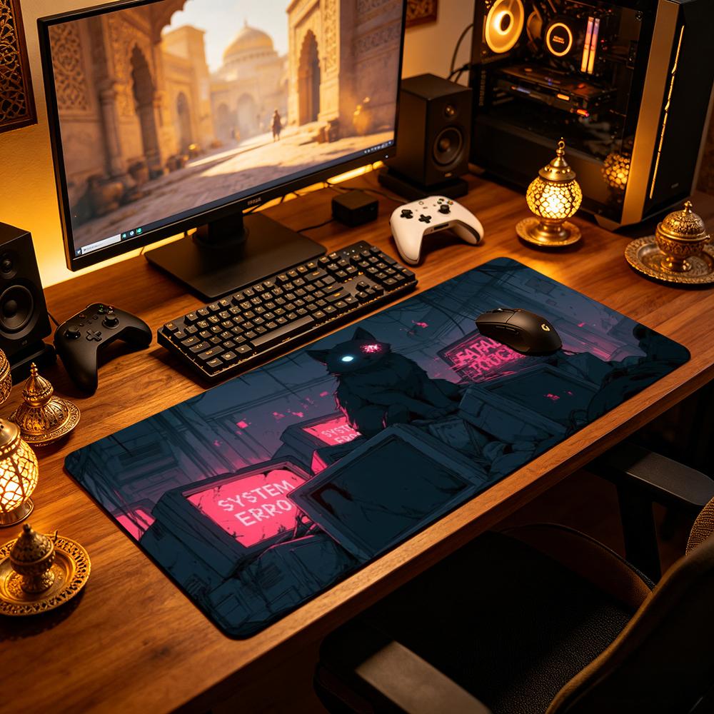 بساط فأرة ألعاب كبير بتصميم قط - مراجعة Retro Gaming Monitor وسعره